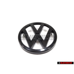 Original VW Front Grill Badge Emblem Black - 171853601