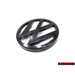 Original VW Front Grill Badge Emblem Black - 171853601