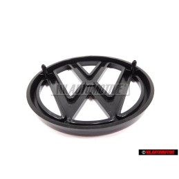 Original VW Front Grill Badge Emblem Black - 171853601