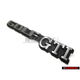 Original VW GOLF GTI Rear Badge Emblem Brushed Silver - 191853687C