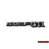 Original VW GOLF GTI Rear Badge Emblem Brushed Silver - 191853687C