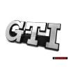 Original VW GTI Front Grill Badge Emblem Brushed Silver - 191853679L