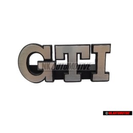 Original VW GTI Front Grill Badge Emblem Brushed Silver - 191853679L