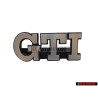 Original VW GTI Front Grill Badge Emblem Brushed Silver - 191853679L