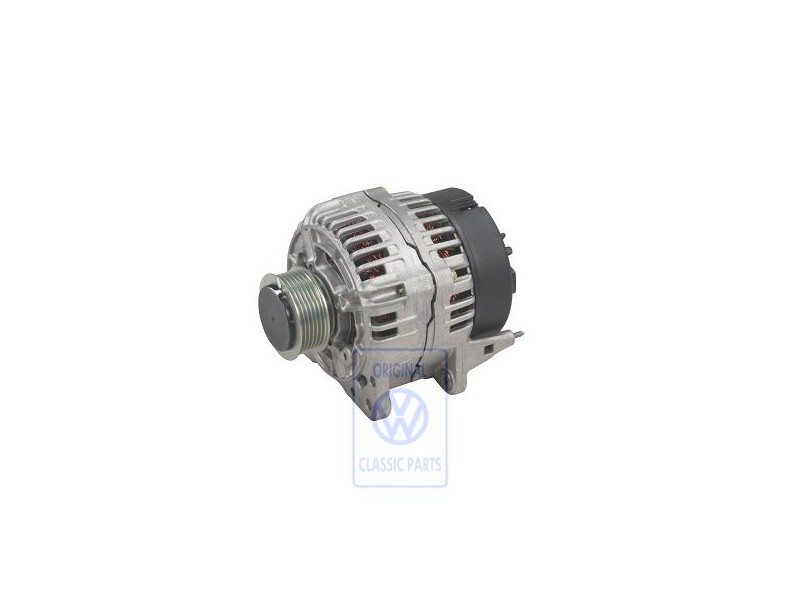 Original VW Alternator With Terminal -W- - 074903025LX