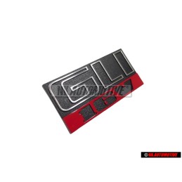 Original VW GLI 16V Front Grill Badge Emblem Black Red - 165853679E