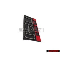 Original VW GLI 16V Front Grill Badge Emblem Black Red - 165853679E