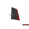 Original VW GLI 16V Front Grill Badge Emblem Black Red - 165853679E