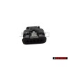 Original VW Flat Contact Housing With Contact Locking Mechanism - 4F0973705