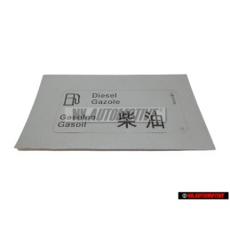 Original VW Sticker 'Diesel-Gazole' - 068010020
