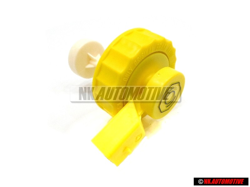 Original VW Cap For Reservoir With Fluid Level Sender - 1H1611349D