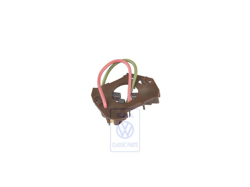 Original VW Brush Holder Plate With Carbon Brush - 113955841H