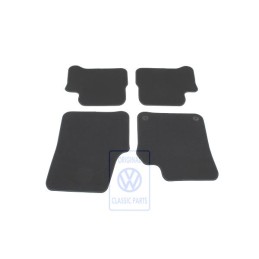 Original VW 1 Set Foot Mats Black Bluemotion - 12E863011A CBA