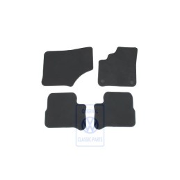 Original VW 1 Set Foot Mats Black Bluemotion - 12E863011 CBA