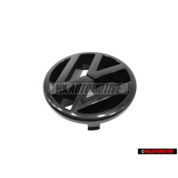 Original VW Front Grill Badge Emblem Black - 323853601