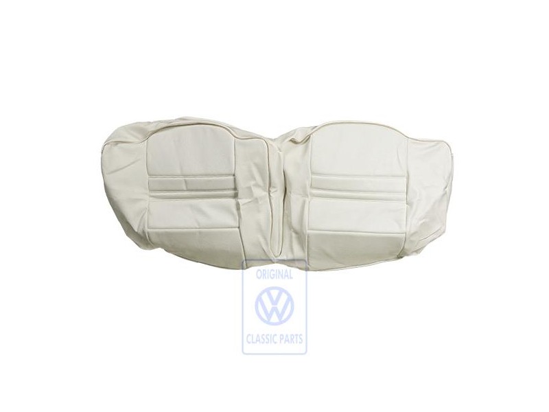 Original VW Seat Cover (Leatherette) Ermine (White) - 155885405BQNV6
