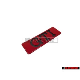 Original VW GTI Side Badge Emblem Red - 191853714