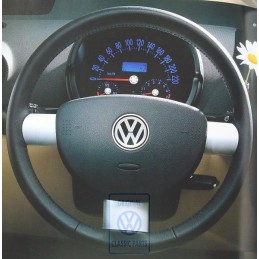 Original VW Steering Wheel (Leather) Black - 1C0419091CGE74