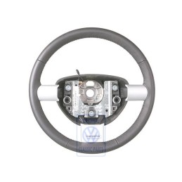 Original VW Steering Wheel (Leather) Satin Black - 1C0419091DPOBC