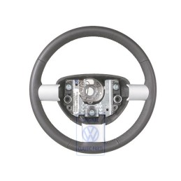 Original VW Steering Wheel (Leather) Black - 1C0419091DQE74