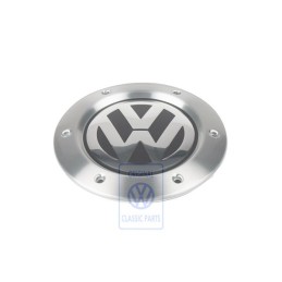 Original VW Hub Cap Bright Chrome/Anthracite - 1C0601149L MBL