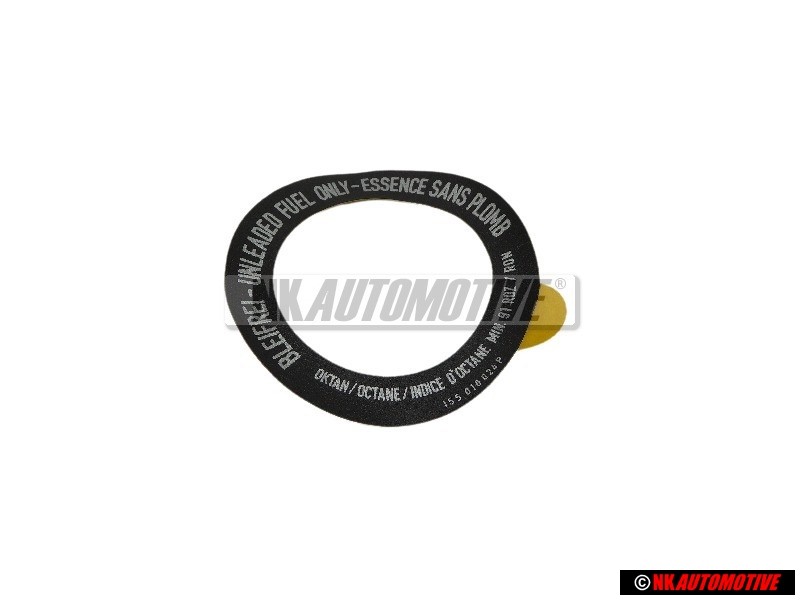Original VW Sticker Unleaded Fuel Only - 155010001C