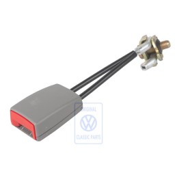 Original VW Belt Latch Flannel Grey/Fire Red - 1C0858494A FCP