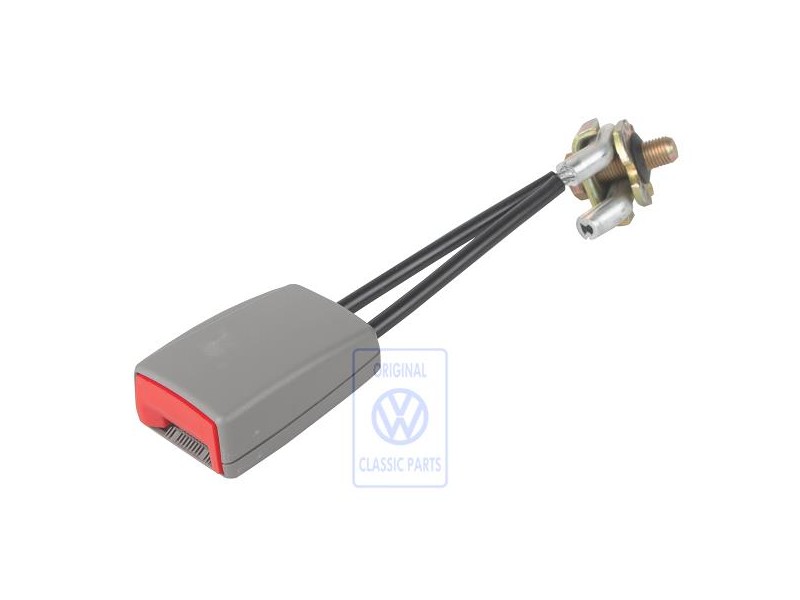 Original VW Belt Latch Flannel Grey/Fire Red - 1C0858494A FCP