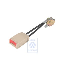 Original VW Belt Latch Cream/Fire Red - 1C0858675 FSN