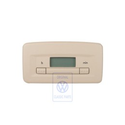 Original VW Digital Clock Cream Beige - 1C0919203 3PT