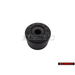 Original VW Wheel Bolt Lug Nut Cover Cap Satin Black - 6X0601173B 9B9