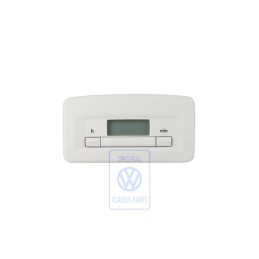 Original VW Digital Clock Pearl Grey - 1C0919203A Y20