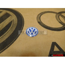 Original VW Key Badge Emblem White Blue - 3B0837891