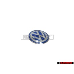 Original VW Key Badge Emblem White Blue - 3B0837891