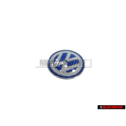 Original VW Key Badge Emblem White Blue - 3B0837891