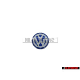 Original VW Key Badge Emblem White Blue - 3B0837891