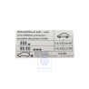 Original VW Data Plate For Tyre Pressure - 1E0010076N