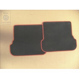 Original VW 1 Set Foot Mats Black/Tropical Orange - 1E0061224E GKV