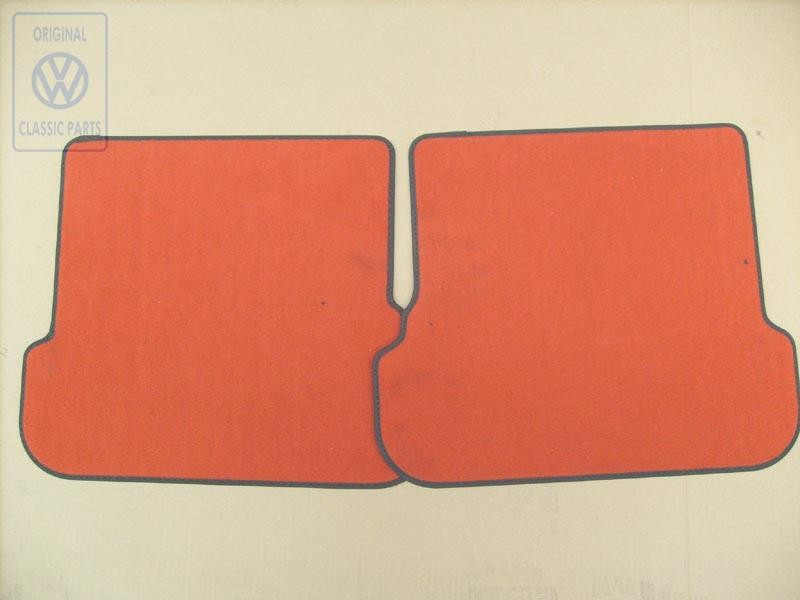 Original VW 1 Set Footmats (Textile) Red - 1E0061226E GKS