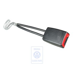 Original VW Belt Latch Satin Black/Fire Red - 1E0857756 FCN