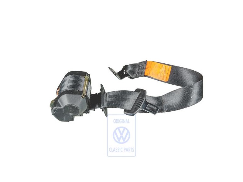 Original VW Three-Point Safety Belt Satin Black - 1E0857805 B41