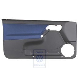 Original VW Door Panel Trim (Cloth) Black/Orbitblue - 1E0867012AKHFR