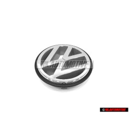 Original VW Front Grill Badge Emblem Chrome - 1HM853600A TE1