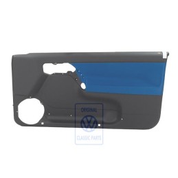 Original VW Door Panel Trim (Cloth) Black/Jazz Blue - 1E0867012ATLZQ