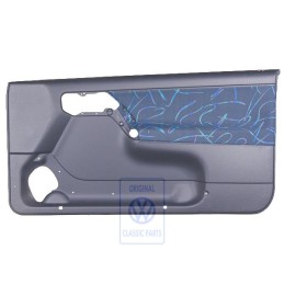Original VW Door Panel Trim (Cloth) Mauritius Blue - 1E0867012 CQT