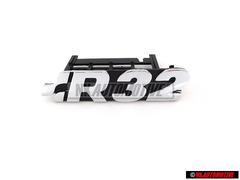 Original VW R32 Front Grill Badge Emblem Chrome - 1J6853679D