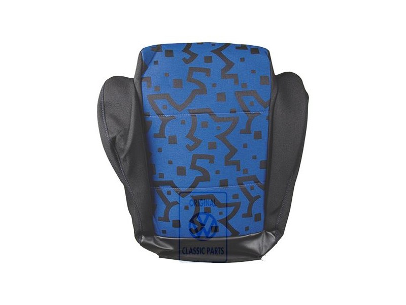 Original VW Seat Covering (Fabric) Jazz Blue/Black - 1E0881405H HPU