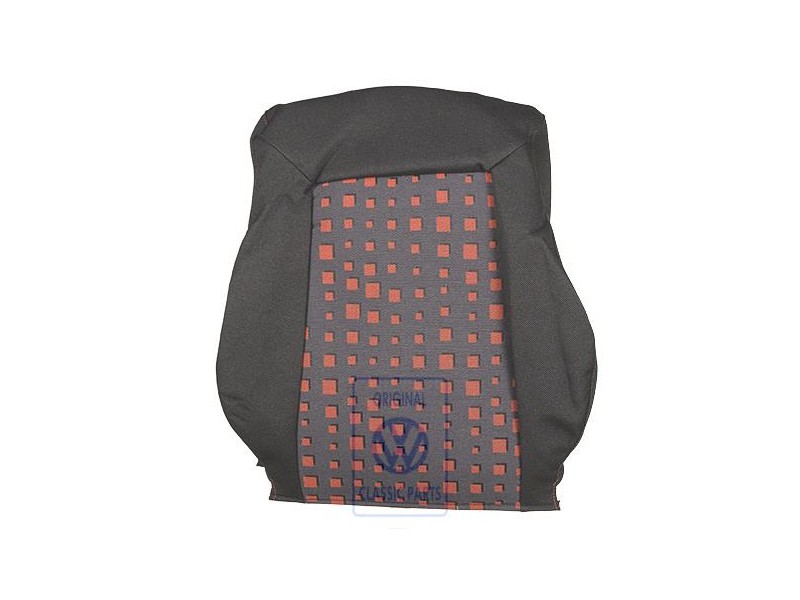 Original VW Backrest Cover (Fabric) Black/Tropical Orange - 1E0881805ALGUT