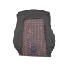 Original VW Backrest Cover (Fabric) Black/Tropical Orange - 1E0881805ALGUT
