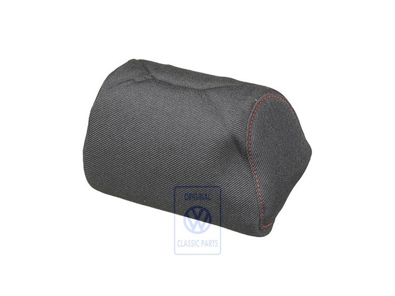 Original VW Head Restraint Cover (Cloth) Black/Orange - 1E0881921G GUC